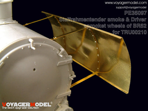 ボイジャーモデル PE35097 1/35 WWIIドイツ BR52機関車 動輪/除煙板 エッチングセット(トランぺッター00210用)