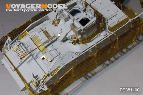 ボイジャーモデル PE351100 1/35 現用 ブリティッシュ FV510ウォーリア TES(H) 歩兵戦闘車 スラットアーマー付 2011 VER アップグレードセット(MENG SS-017用)