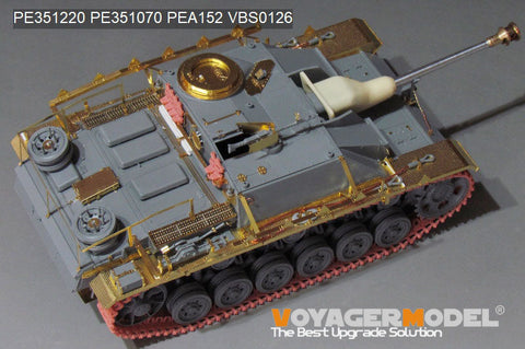 ボイジャーモデル 1/35 PE351220 WWII ドイツ III号突撃砲戦車G 後期型 ベーシック(TAKOM 8006)