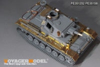 VoyagerModel 1/35 PE351252 WWII German Pz.KPfw.III Ausf.N early version upgrade set basic(TAKOM 8011)