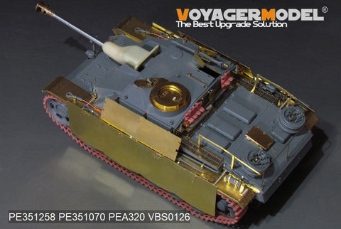 ボイジャーモデル PE351258 1/35 WWII ドイツ III号戦車 G型後期生産型 基本セット(ドラゴン用)