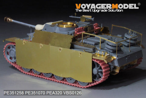 ボイジャーモデル PE351258 1/35 WWII ドイツ III号戦車 G型後期生産型 基本セット(ドラゴン用)