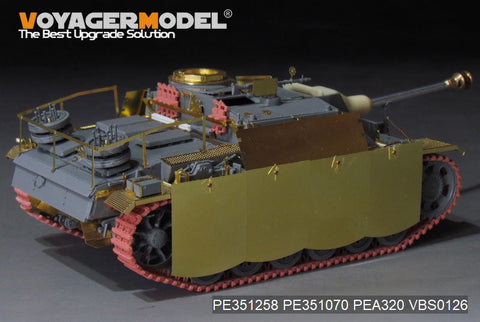ボイジャーモデル PE351258 1/35 WWII ドイツ III号戦車 G型後期生産型 基本セット(ドラゴン用)