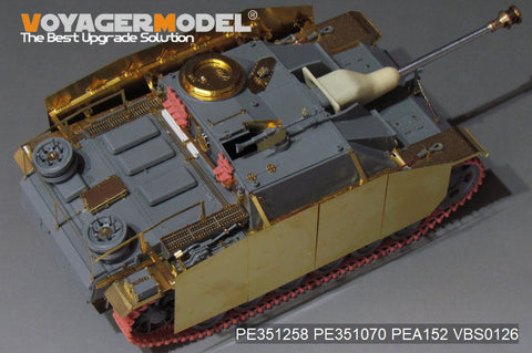 ボイジャーモデル PE351258 1/35 WWII ドイツ III号戦車 G型後期生産型 基本セット(ドラゴン用)