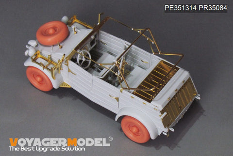 VoyagerModel PE351314 1/35 WWII German Kubelwagen Type 82 Africa Troop Version Upgrade Set(MENG VS-015)