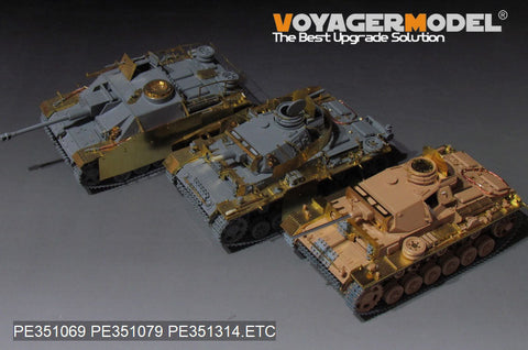 ボイジャーモデル PE351334 1/35 WWII III号戦車 L型 基本セット 2.0(タミヤ 35215用)