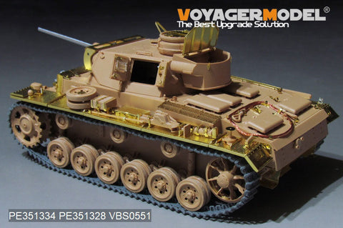 ボイジャーモデル PE351334 1/35 WWII III号戦車 L型 基本セット 2.0(タミヤ 35215用)