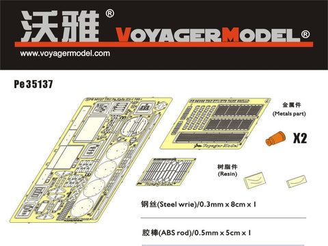 ボイジャーモデル PE35137 1/35 pzkpfw KV-1 756 R ドイツ鹵獲車両(トランぺッター00366)