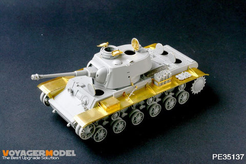 ボイジャーモデル PE35137 1/35 pzkpfw KV-1 756 R ドイツ鹵獲車両(トランぺッター00366)