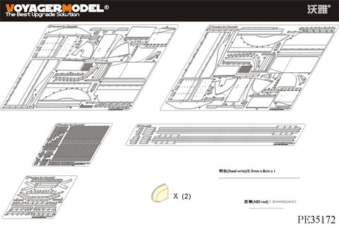 ボイジャーモデル PE35172 1/35 WWIIイギリス チャーチル Mk.III歩兵戦車 フェンダー (AFVクラブ35153)