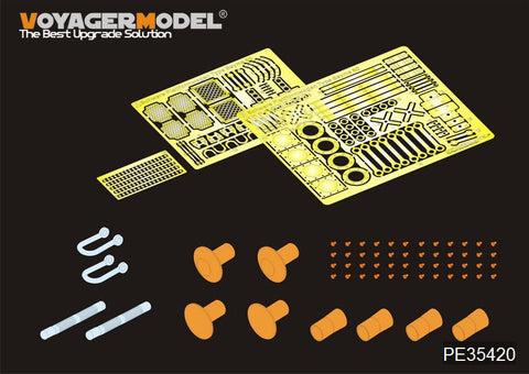 ボイジャーモデル PE35420 1/35 WWIIドイツ重戦車用平貨車 Ssyms 80(トランぺッター00211)