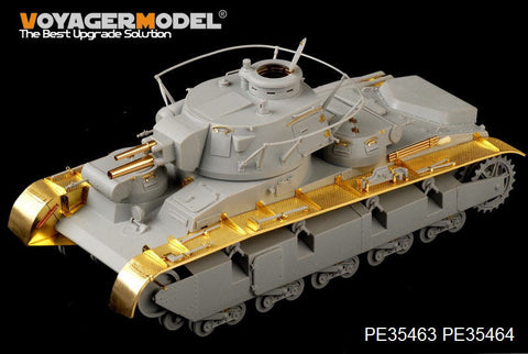 ボイジャーモデル PE35463 1/35 WWIIドイツ ノイバウファルツォイク ラインメタル砲塔 エッチングセット(トランぺッター05528用)