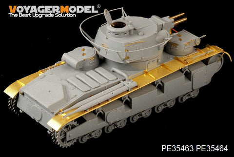 ボイジャーモデル PE35463 1/35 WWIIドイツ ノイバウファルツォイク ラインメタル砲塔 エッチングセット(トランぺッター05528用)