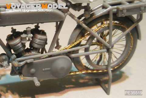 ボイジャーモデル PE35519 1/35 WWIフランス プジョー1917 オートバイ エッチングセット(モンモデルHS-005用)