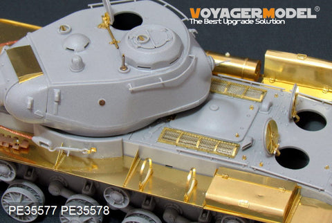ボイジャーモデル PE35577 1/35 WWIIソビエト KV-85/KV-122 重戦車基本セット(2 in 1)(トランぺッター01570 01569 )