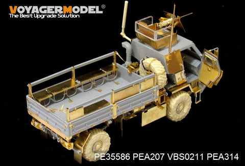 ボイジャーモデル PE35586 1/35 現用アメリカ M1078 LMTV 装甲キャビン基本セット(トランぺッター01009)