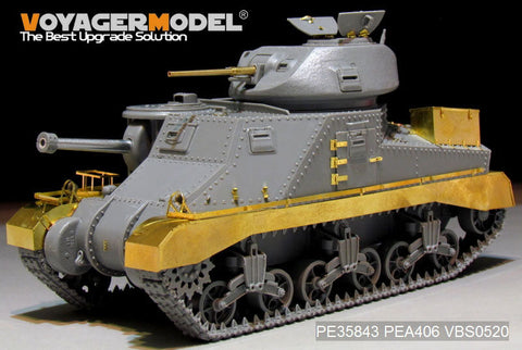 ボイジャーモデル PE35843 1/35 WWIIイギリス M3グラント中戦車 エッチング基本セット(タコム2086用)