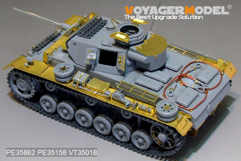 ボイジャーモデル PE35862 1/35 WWIIドイツ III号戦車L型 エッチング基本セット(ドラゴン6387用)