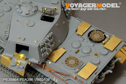 ボイジャーモデル PE35864 1/35 WWIIドイツ キングタイガー 最後期型 エッチングセット(ミグ8500用)