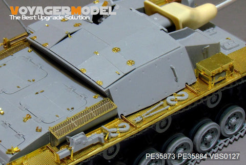 ボイジャーモデル PE35873 1/35 WWIIドイツ III号突撃砲C/D型 長砲身改修型 エッチング基本セット(ドラゴン6851用)