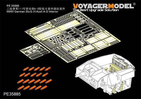 VoyagerModel 1/35 PE35885 WWII German StuG.III Ausf.A-D Interior(For dragon)