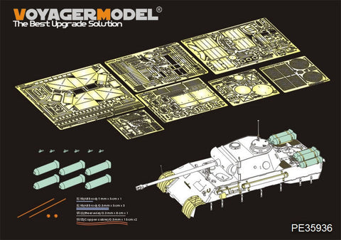 ボイジャーモデル PE35936 1/35 WWII ドイツパンサーD型 "木炭ガス "燃料タンク付き ベーシック (MENG TS-038用)