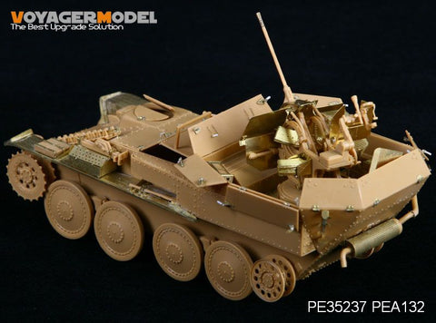 ボイジャーモデル PEA132 1/35 WWIIドイツ Sd.Kfz.140 38(t) 対空戦車 "ゲバルト" フェンダー (トライスター35035)