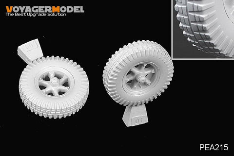 ボイジャーモデル PEA215 1/35 WWIIドイツ Sd.Kfz.7 ロードホイール パターン 2(2個.)