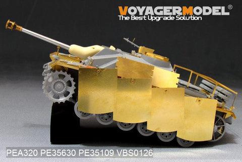 ボイジャーモデル PEA320 1/35 WWIIドイツ III号突撃砲G型 最後期型 ピボットマウント式車体シュルツェンセット(ドラゴン用)