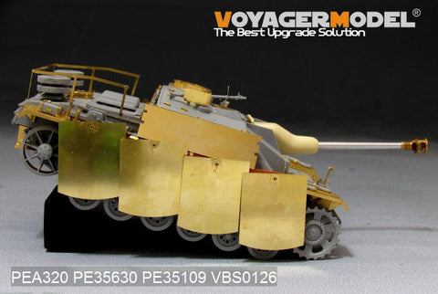 ボイジャーモデル PEA320 1/35 WWIIドイツ III号突撃砲G型 最後期型 ピボットマウント式車体シュルツェンセット(ドラゴン用)