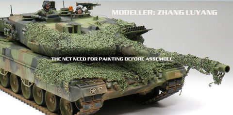 ボイジャーモデル TE064 1/35 現用NATO軍カモフラージュネットパターン1(180mm×90mm)(W字型)(汎用)