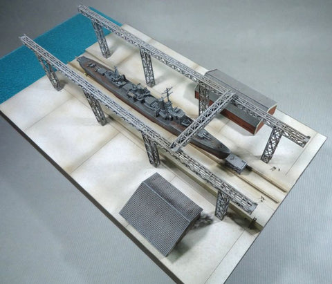 紙創り C-15 1/700 小型船台セット