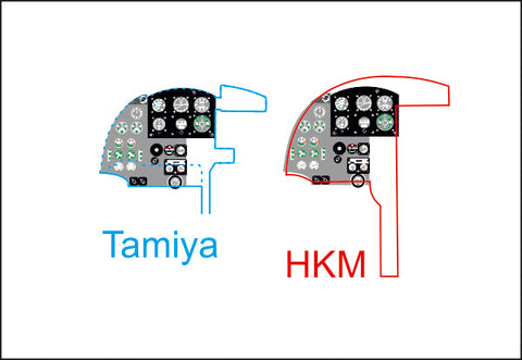 ヤフーモデル YMA3210 1/32 モスキートNF.II/FB.VI 計器盤 (タミヤ用)