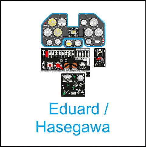 ヤフーモデル YMA3226 1/32 P-40N初期型(N-1 N-5) 計器盤 (ハセガワ用)