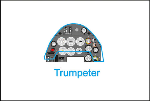 ヤフーモデル YMA3235 1/32 メッサーシュミットBf109K 計器盤 (トランぺッター用)