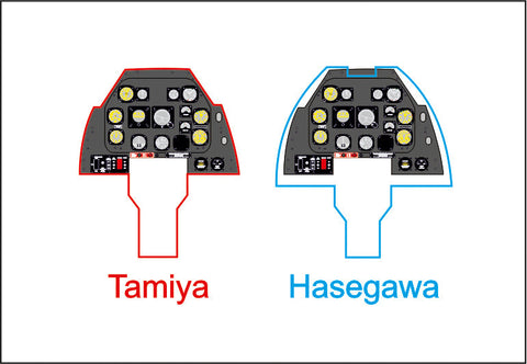 ヤフーモデル YMA4820 1/48 P-51 マスタング D 後期型 計器盤 (タミヤ用)