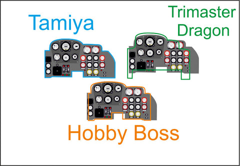 ヤフーモデル YMA4839 1/48 メッサーシュミットMe-262A 計器盤 (タミヤ用)