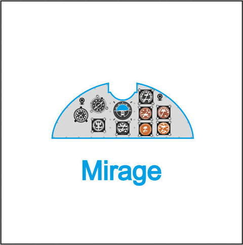 ヤフーモデル YMA4855 1/48 ルブリンR-XIII 計器盤 (Mirage用)