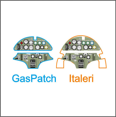 ヤフーモデル YMA4861 1/48 ヘンシェル Hs 123 計器盤 (ガスパッチモデル用)