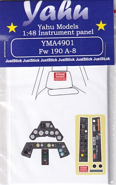 ヤフーモデル YMA4901 1/48 フォッケウルフ Fw190 A-8 計器盤 (エデュアルド(2019)用)