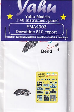 ヤフーモデル YMA4903 1/48 デヴォアティーヌ D.510 計器盤 (AMG用)