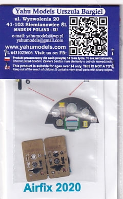 ヤフーモデル YMA4904 1/48 タイガー・モス 計器盤 (エアフィックス用)