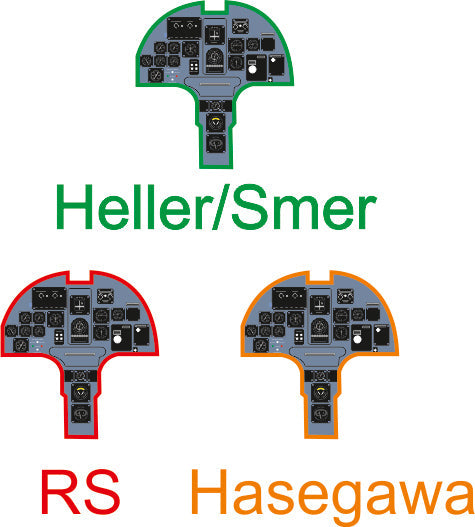 ヤフーモデル YMA7201 1/72 D.520 計器盤 (RSモデル用)