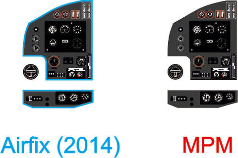ヤフーモデル YMA7219 1/72 ブレニムMk.IV 計器盤 (MPMモデル用)
