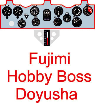 ヤフーモデル YMA7227 1/72 九六式艦上戦闘機 計器盤 (フジミ / ホビーボス用)
