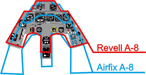 ヤフーモデル YMA7234 1/72 フォッケウルフFw190A 計器盤 (レベル / ハセガワ / エアフィックス用)