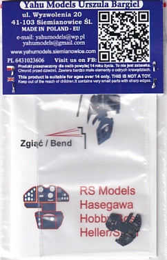 ヤフーモデル YMA7236 1/72 モラーヌ・ソルニエ M.S.406 計器盤 (RSモデル / エレール用)