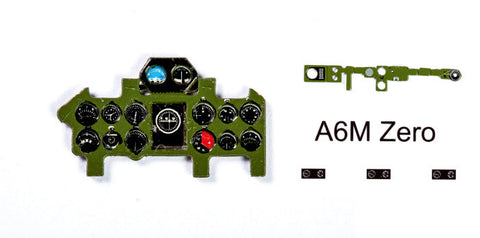 ヤフーモデル YMA7256 1/72 A6M3零式艦上戦闘機32型 計器盤 (タミヤ / ハセガワ / ファインモールド用)