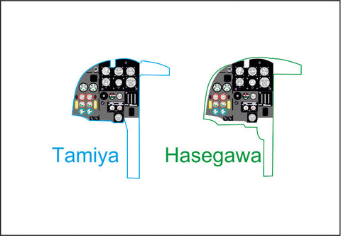 ヤフーモデル YMA7260 1/72 モスキートNF.II / FB VI 計器盤 (タミヤ / ハセガワ-レベル用)