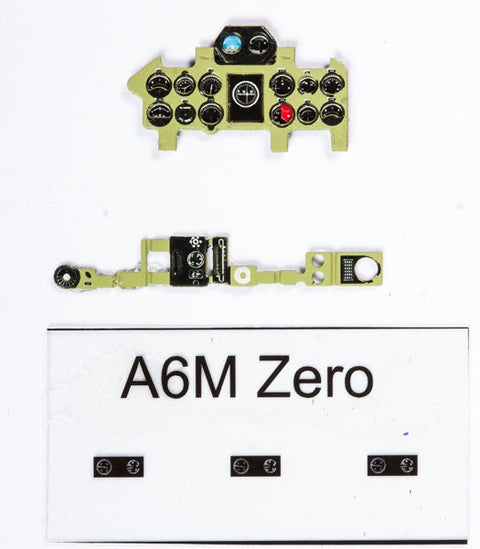 ヤフーモデル YMA7262 1/72 A6M2零式艦上戦闘機21型・中島色 計器盤 (タミヤ / ハセガワ / エアフィックス / ファインモールド用)